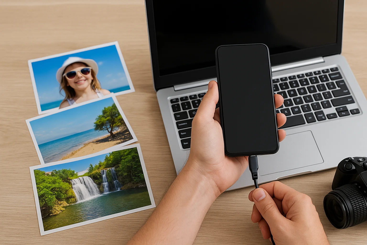 Transfer photos for printing