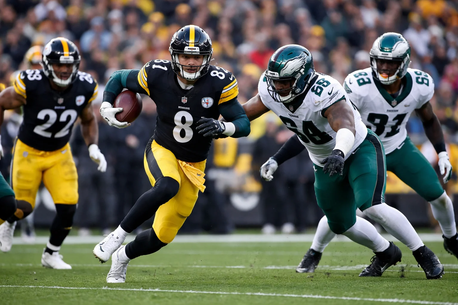 steelers vs philadelphia eagles match player stats